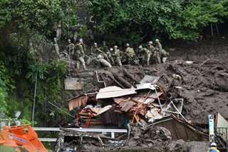 2 dead, 20 still missing in Japan landslide