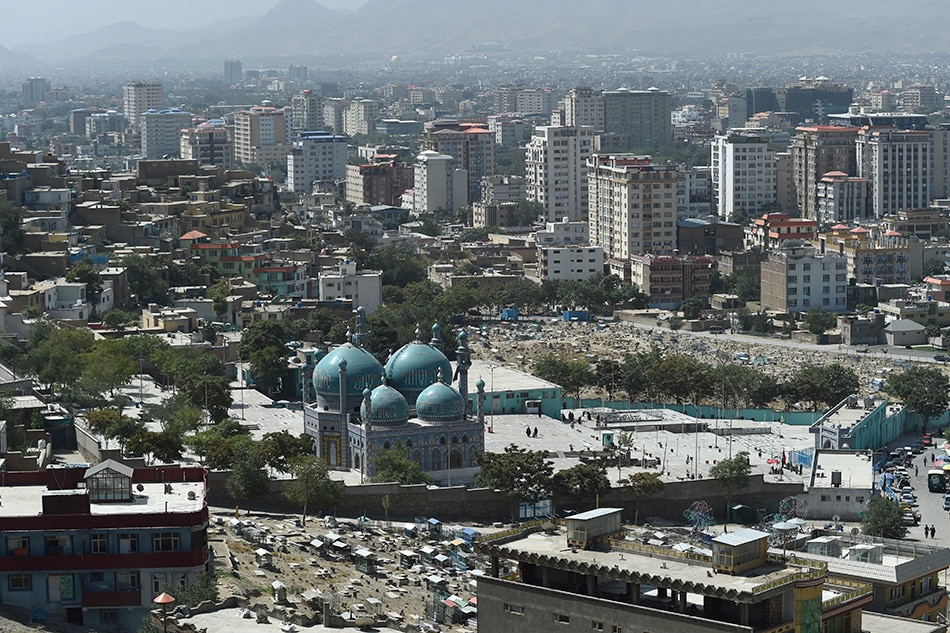 A general view shows the Sakhi shrine in Kabul on September 9, 2021. Wakil Kohsar, AFP