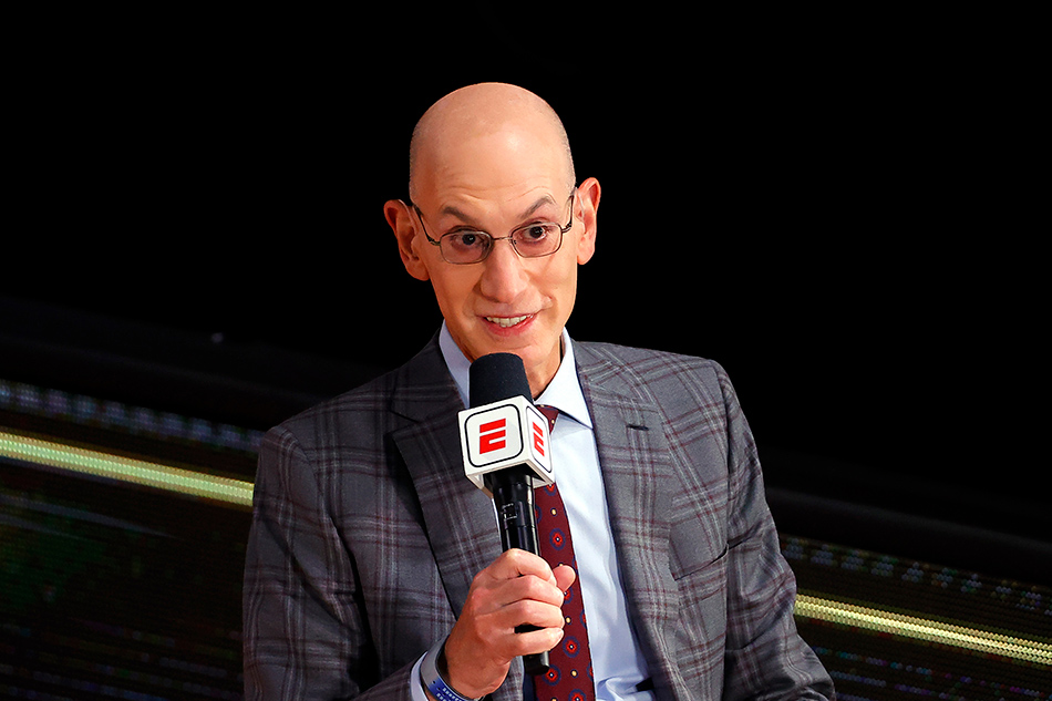 NBA Commissioner Adam Silver is interviewed before Game Three of the 2020 NBA Finals between the Miami Heat and the Los Angeles Lakers at AdventHealth Arena at ESPN Wide World Of Sports Complex on October 04, 2020 in Lake Buena Vista, Florida. File photo. Kevin C. Cox, Getty Images/AFP