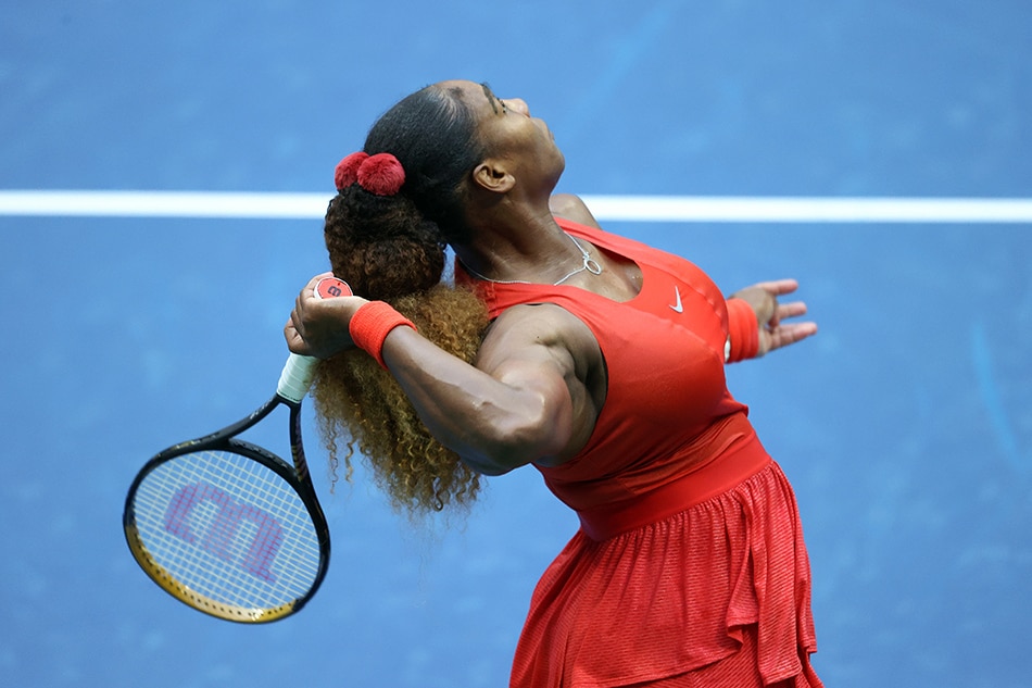 Serena Williams of the United States serves the ball during her Women's Singles first round match against Kristie Ahn of the United States on Day Two of the 2020 US Open at the USTA Billie Jean King National Tennis Center on September 1, 2020 in the Queens borough of New York City. File photo. Al Bello, Getty Images/AFP