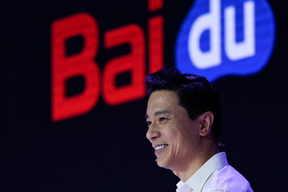 Baidu co-founder and CEO Robin Li attends Baidu Create 2019 in Beijing on July 3, 2019. Wang Zhao, AFP