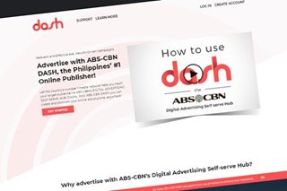 DASH lets small businesses advertise on ABS-CBN online network