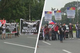 Mga grupo nagkagirian sa UP Diliman kaugnay sa kinanselang accord
