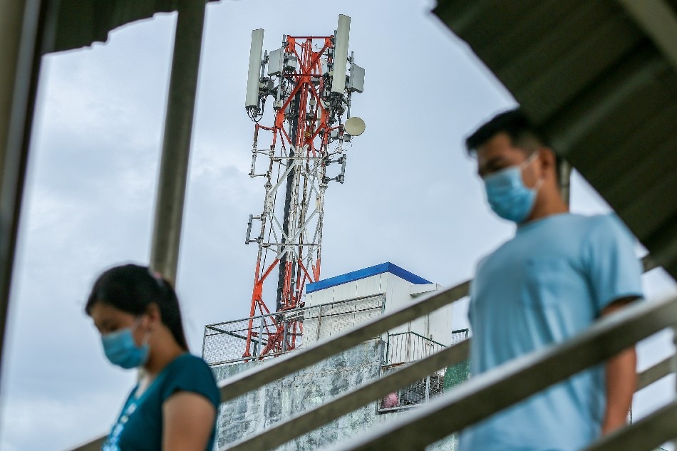 A cellular site tower in Caloocan City on August 06, 2020. Jonathan Cellona, ABS-CBN News/File