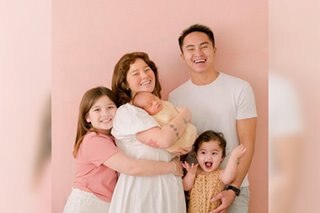 What happened when Andi Eigenmann's daughters met their baby brother