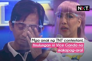 Mga anak ng TNT contestant, tinulungan ni Vice Ganda na makapag-aral