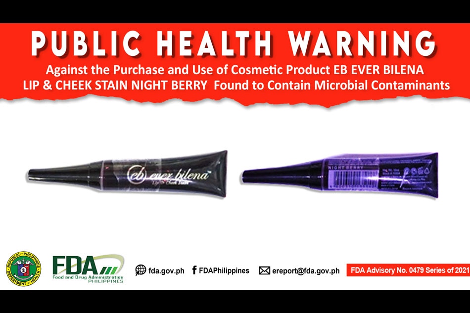 FDA issues warning vs Ever Bilena lip and cheek tint over 'microbial contamination'