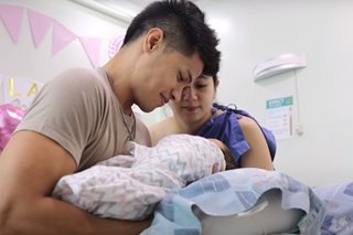 Vin Abrenica, Sophie Albert introduce baby daughter in birth vlog