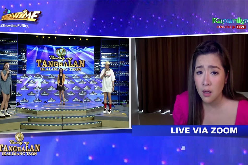 ‘Choppy na naman ako?’ Angeline’s Zoom woes lead to hilarious ‘Showtime’ moment 1