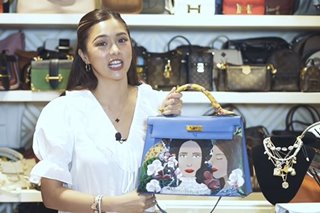 Kim Chiu shows collection of luxury bags, including an Hermes painted by Heart Evangelista