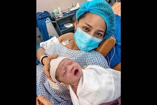 LOOK: Loren Burgos gives birth to baby girl