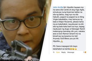 ‘Biyernes pa sila tumatakbo’: Netizens pinapahinto na si John Arcilla sa paghabol kay Cardo