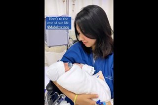Roxanne Barcelo gives birth to first child