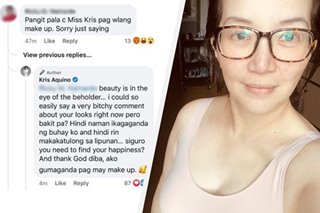 Kris Aquino may buwelta sa basher na tinawag siyang ‘pangit ‘pag walang makeup’