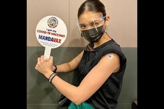 Maine Mendoza gets her first dose of COVID-19 vaccine