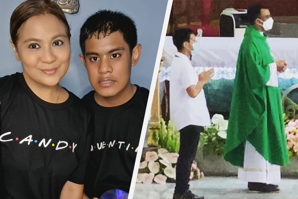 LOOK: Candy Pangilinan&#39;s son Quentin trains as altar server 1