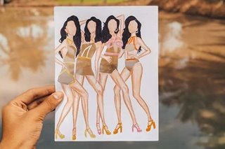 Cutout art na hango sa photoshoot ng Pinoy beauty queens, patok sa social media