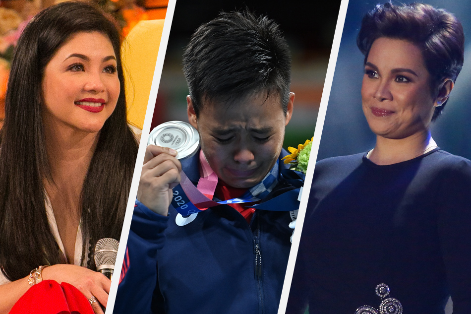Regine Velasquez, Nesthy Petecio, and Lea Salonga