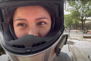 WATCH: Kim Chiu joins Xian Lim on motorcycle ride