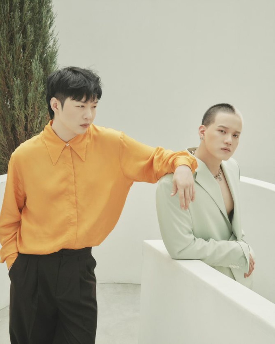 Changsub and Peniel in a promotional photo for BTOB’s latest comeback. Photo courtesy of Cube Entertainment