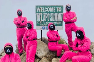 'Squid Game' craze umabot sa Mount Apo