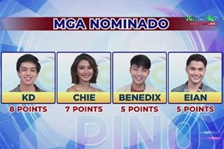 PBB: KD, Chie, Benedix, Eian up for eviction