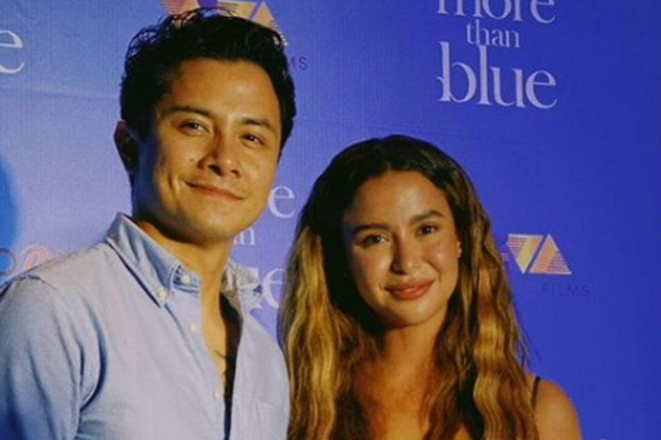 Yassi Pressman and JC Santos at the premiere of 