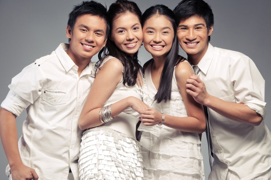 Albie Casiño (right-most) starred in the hit primetime series ‘Mara Clara’ in 2010. ABS-CBN