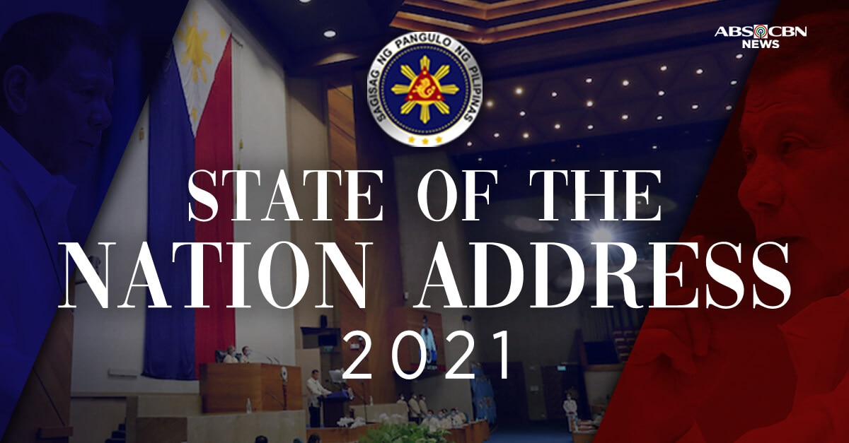 President Duterte&#39;s 2021 State of the Nation Address 2