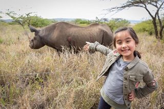 Scarlet Snow Belo, parents adopt baby rhino in Kenya