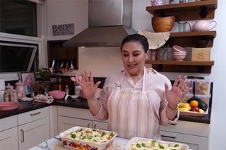 WATCH: Sharon Cuneta cooks 3-cheese sardine pasta in first cooking vlog