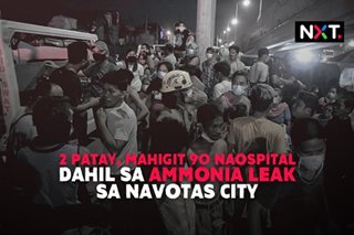 2 patay, mahigit 90 naospital dahil sa ammonia leak sa Navotas City