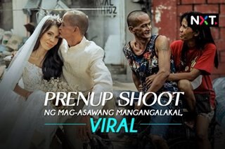Prenup shoot ng mag-asawang mangangalakal, viral