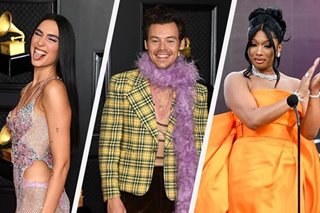 Music stars stage big return to red carpet for Grammys