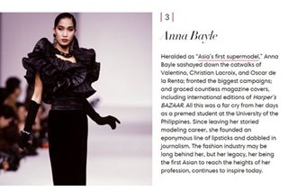 PH's Anna Bayle in Harper's Bazaar's list of top supermodels in the '80s