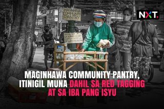 Maginhawa Community Pantry, itinigil muna dahil sa red tagging at iba pang isyu