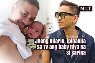 Jhong Hilario, ipinakita sa TV ang baby niyang si Sarina