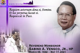 Bulakenyo theologian Msgr. Vengco passes away