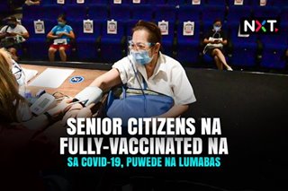 Senior citizens na fully-vaccinated na sa COVID-19, puwede na lumabas