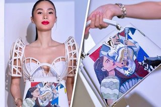 LOOK: Heart Evangelista’s hand-painted, Pinoy-themed Louis Vuitton bag