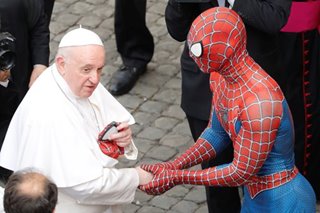 'Spider-Man' meets the Pope