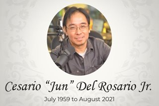 Veteran journalist Jun del Rosario pumanaw na