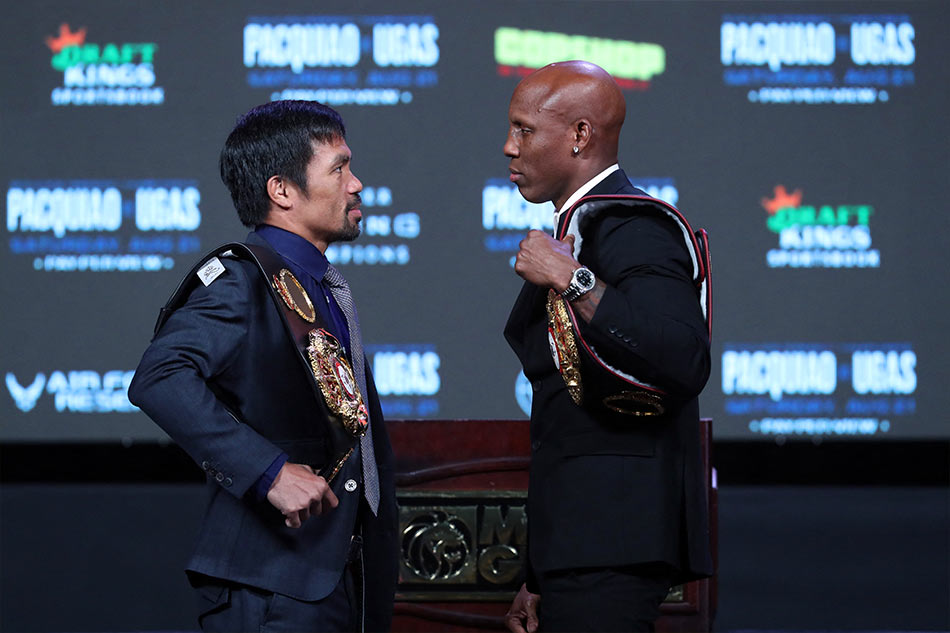 Pacquiao, Ugas make weight ahead of world-title clash 2