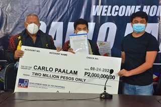Paalam nakatanggap ng P2 million mula Cagayan de Oro City