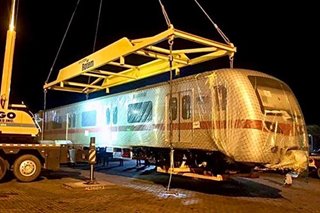 MRT-7 train sets arrive in Philippines from South Korea