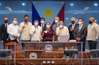 Senate gives highest award, cash to 4 Olympic medalists