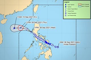 Jolina makes its way over waters off Zambales