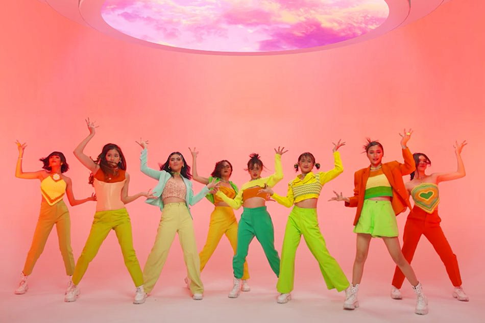 BINI performs in the music video of its third single ‘Kapit Lang.’ ABS-CBN