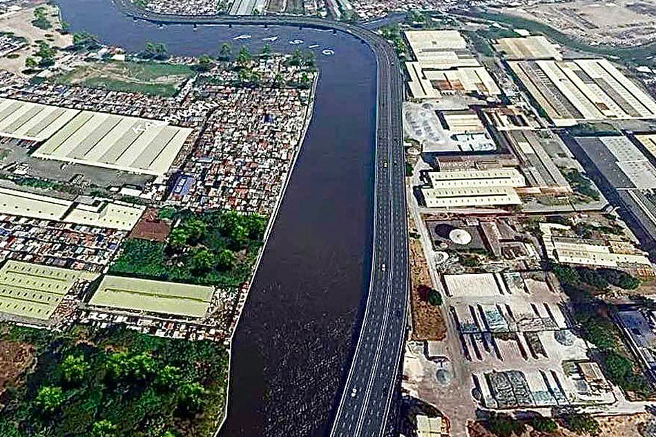 Artist's rendering of the proposed Pasig River Expressway. Handout photo