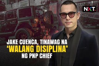 Jake Cuenca, tinawag na 'walang disiplina' ng PNP Chief